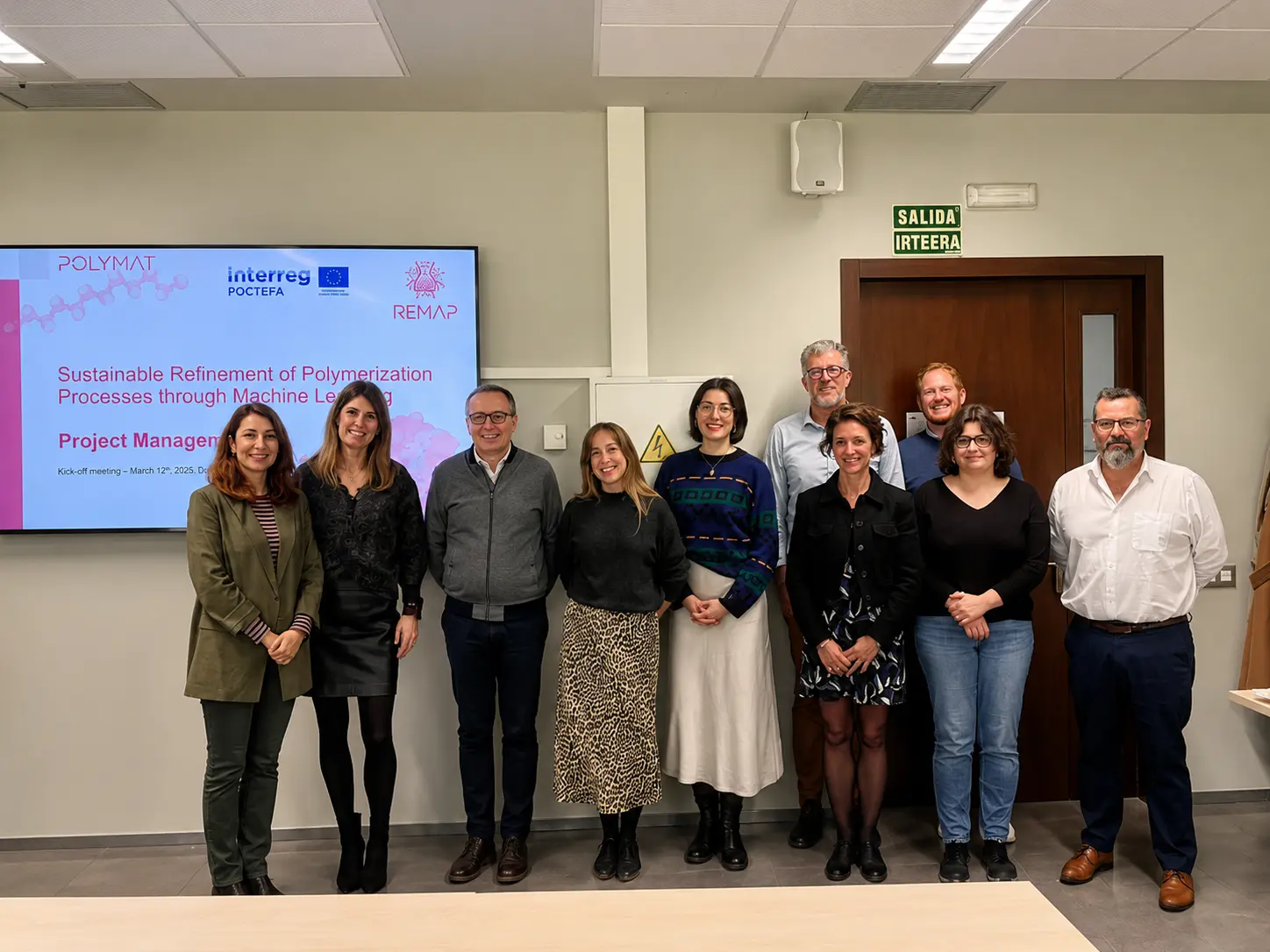 Representatives of the four REMAP partner organisations at the kick-off meeting in San Sebastián